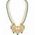 Green beaded kundan pendant necklace