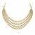 Gold plated layered kundan groom mala necklace