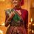 Green green & pink ethnic motifs woven design zari banarasi saree