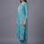 women ethnic motifs printed regular thread work cotton kurta with trousers & with dupatta