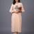 women striped regular thread work kurta with trousers