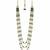 Gold plated green beaded kundan groom mala necklace