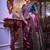 purple purple & blue ethnic motifs woven design zari banarasi saree