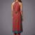 women ethnic motifs printed regular kurta with trousers