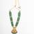Green beaded temple pendant necklace