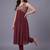 women ethnic motifs embroidered empire thread work kurta with trousers