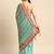 turquoise bandhani gotta patti pure chiffon saree