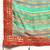 turquoise bandhani gotta patti pure chiffon saree