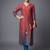 women ethnic motifs printed regular chanderi silk kurta with trousers