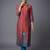 women ethnic motifs printed regular chanderi silk kurta with trousers