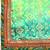 green bandhani gotta patti pure chiffon saree