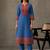 women ethnic motifs printed regular kurta with trousers