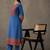 women ethnic motifs printed regular kurta with trousers