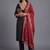 women ethnic motifs embroidered regular mirror work kurta with trousers & with dupatta