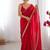pink satin saree with blouse piece