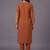 women ethnic motifs embroidered regular thread work kurta with trousers