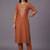 women ethnic motifs embroidered regular thread work kurta with trousers