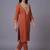 women regular mirror work kurta with trousers