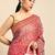 Pink bandhani gotta patti pure chiffon saree