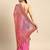 Pink bandhani gotta patti pure chiffon saree