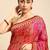 red bandhani gotta patti pure chiffon saree