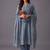 women ethnic motifs printed chanderi silk kurta with trousers & with dupatta