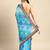Blue bandhani gotta patti pure chiffon saree