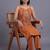 women ethnic motifs embroidered regular thread work kurta with trousers