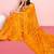 Yellow ethnic motifs sequinned pure chiffon saree