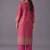 women ethnic motifs regular chanderi silk kurta with trousers & with dupatta