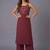 women floral embroidered regular thread work kurta with palazzos