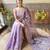 Lavender floral sequinned saree