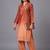 women ombre dyed regular thread work kurta with trousers