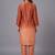women ombre dyed regular thread work kurta with trousers