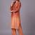women ombre dyed regular thread work kurta with trousers