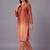 women ombre dyed regular thread work kurta with trousers