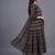 women ethnic motifs printed tiered kurta with trousers & with dupatta