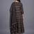 women ethnic motifs printed tiered kurta with trousers & with dupatta
