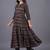 women ethnic motifs printed tiered kurta with trousers & with dupatta