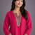 women ethnic motifs regular thread work kurta with trousers & with dupatta