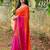 Pink woven design embellished sequinned designer saree