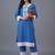 women ethnic motifs embroidered regular thread work kurta with trousers