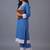 women ethnic motifs embroidered regular thread work kurta with trousers