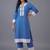 women ethnic motifs embroidered regular thread work kurta with trousers