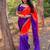 Purple women embellished sequinned sarees