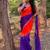 Purple women embellished sequinned sarees