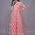 women ethnic motifs printed regular thread work kurta with trousers & with dupatta