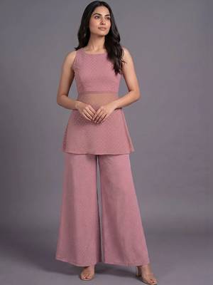 women regular top with palazzos 6