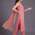women regular thread work silk crepe kurta with trousers & with dupatta