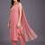 women regular thread work silk crepe kurta with trousers & with dupatta